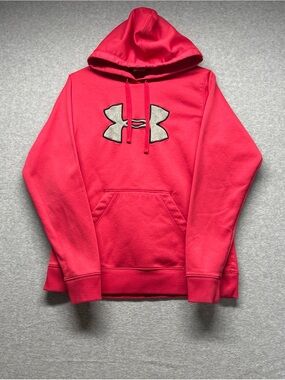 Under Armour Hot Pink Hoodie with Black Logo